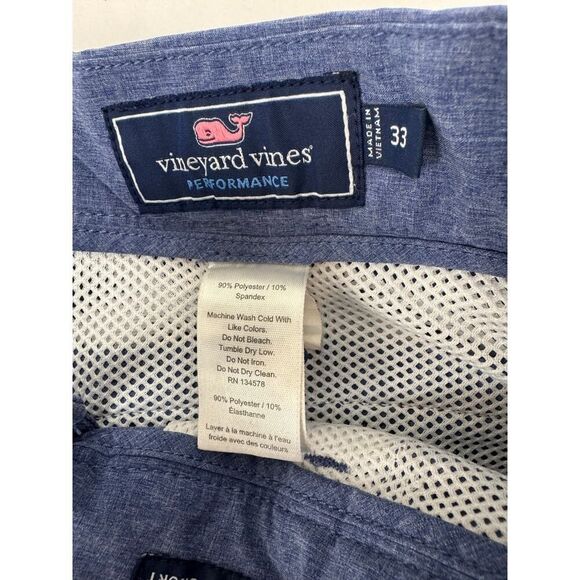 Vineyard Vines Shorts Men's 33 Blue Breaker Performance Inseam 9" Preppy Swim - Picture 2 of 7